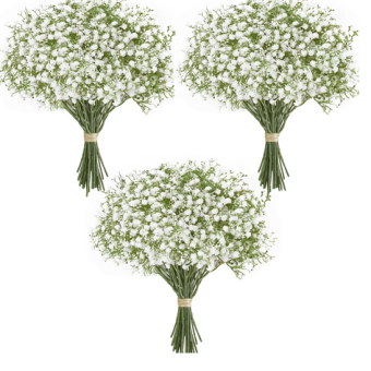 10/15pcs Artificial Flowers Baby Breath Flower Fake Gypsophila for Wedding Party