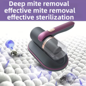 Anti-Mite Vacuum Cleaner With UV Sterilization Effectively Absorb Pet Hair Dust And Dander From Bedroom Carpet Sofa And Mattress
