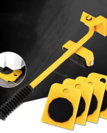 Furniture Mover Tool Set Heavy Stuffs Moving Roller with Bar Furniture Mover Lifter with Wheel Professional Moving Tool