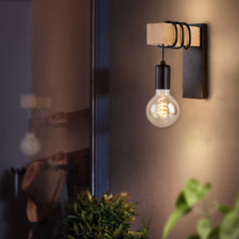 Retro Wood Wall Lamp Vintage Sconce Wall Lights Fixture E27 Indoor Home Decor Dining Room Bedside Lamp Bedroom Lighting