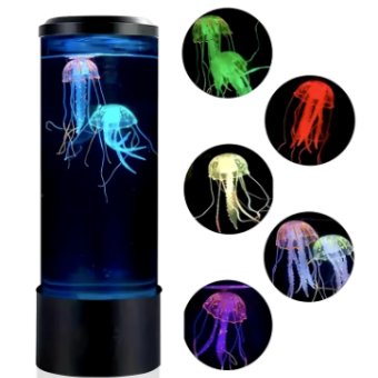 Jellyfish Lava Lamp, Aquarium Ocean Night Lights，7Colors LED Jellyfish Mood Lights With For Home Bedroom Desktop Decoration Gift