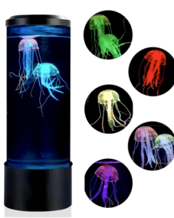 Jellyfish Lava Lamp, Aquarium Ocean Night Lights，7Colors LED Jellyfish Mood Lights With For Home Bedroom Desktop Decoration Gift