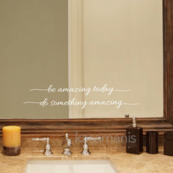 You Look Amazing Mirror Decal Vinyl Decal Bathroom Decor Inspire Motivational Quote Sticker Fitting Room Bedroom Decoration