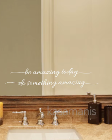 You Look Amazing Mirror Decal Vinyl Decal Bathroom Decor Inspire Motivational Quote Sticker Fitting Room Bedroom Decoration