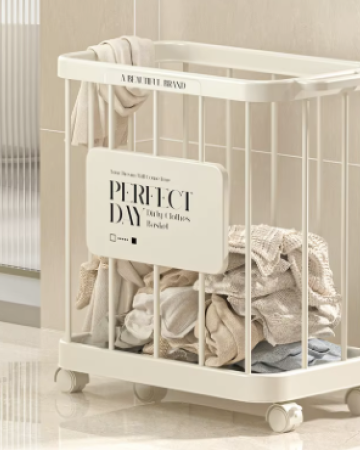 Dirty clothes basket household large capacity dirty clothes storage basket movable bathroom dirty clothes basket storage basket